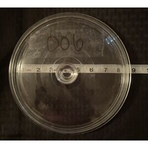 Vintage Pyrex 624C Replacement Lid Top 8.75" Round Clear Glass Marked B-28